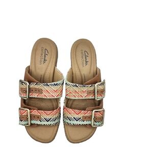 ✨ NEW Clarks Women's LANA BEACH Platform Sport Sandals Size 6.5‎ Natural Tan —